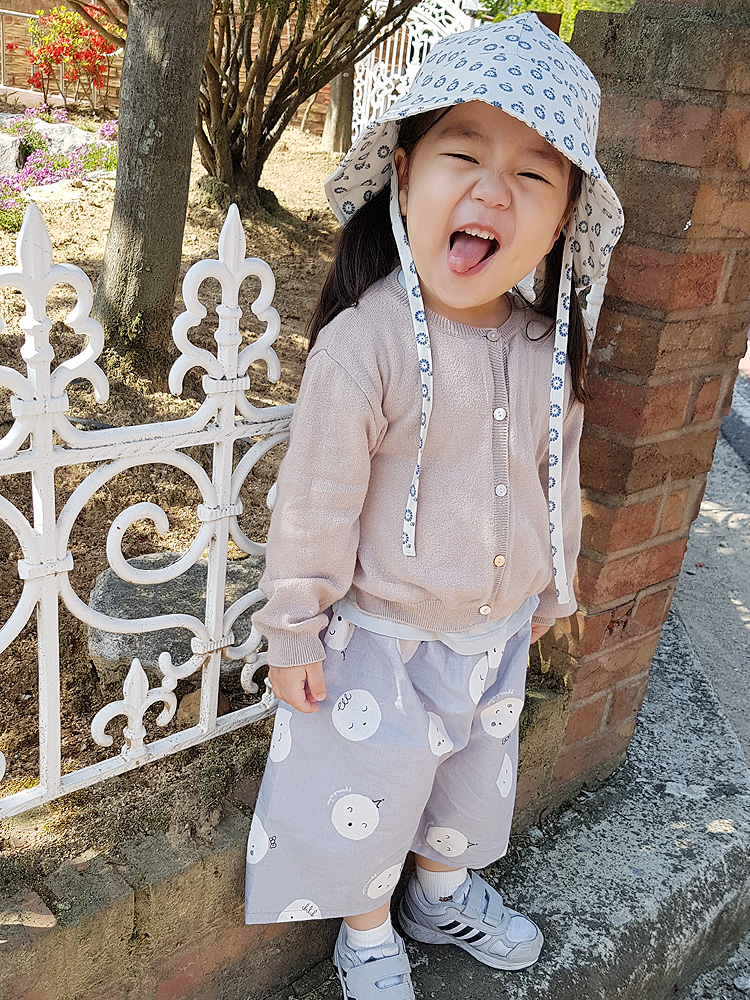 여름썬햇 유아 면벙거지 아기모자 이미지 6
