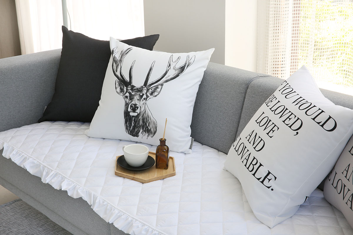 엠시베딩 알러지케어 쇼파패드 아이스 화이트 3인용