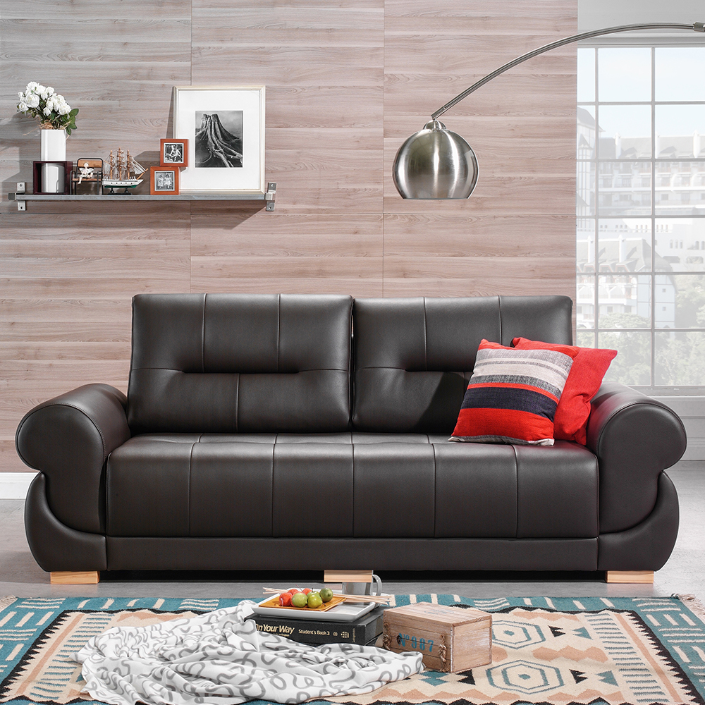 서광퍼니처 피앙세 라텍스 3인용소파 스툴세트 양팔형