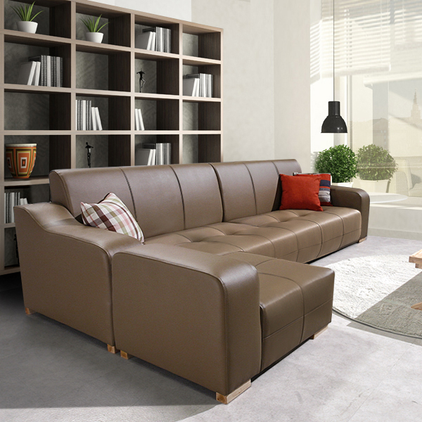 서광퍼니처 디노 CL라텍스 4인 소파+카우치형 스툴