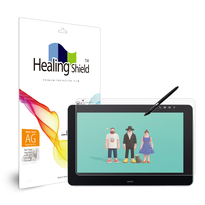 와콤 신티크 프로16 DTH 1620 종이질감 지문방지 블루라이트차단 액정보호필름 - 메인 이미지