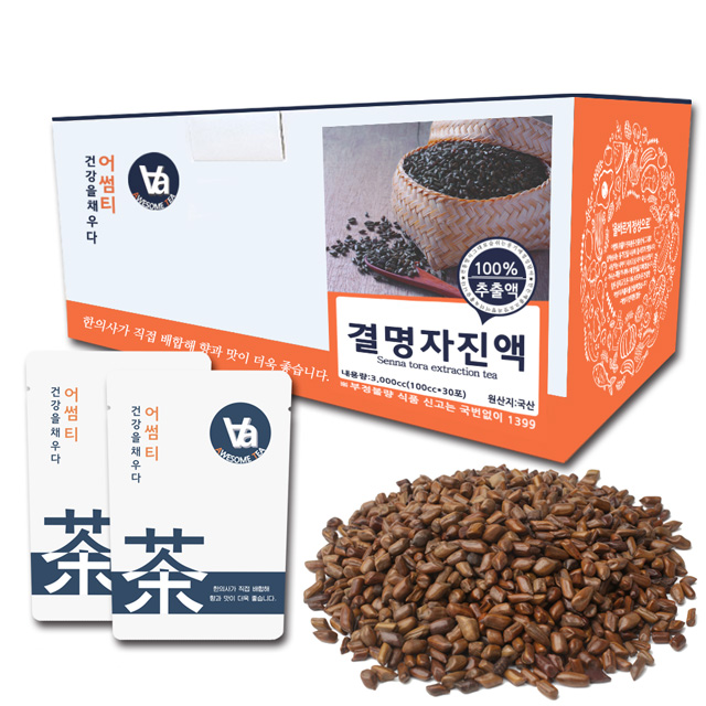 국산 볶은 결명자 차 즙 진액 100ml x 30개입 - 상품 이미지