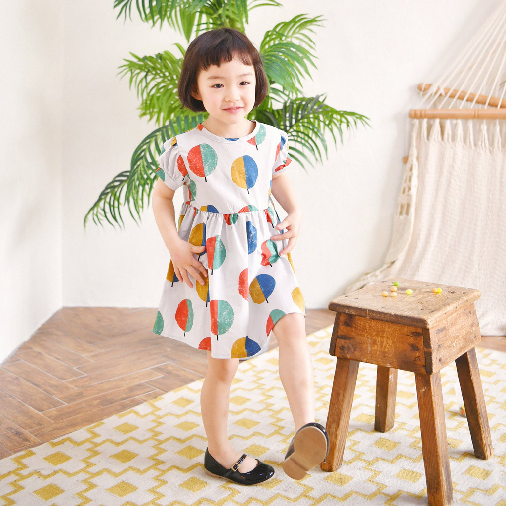 라붐원피스  여아 아동 화이트 보통핏 면