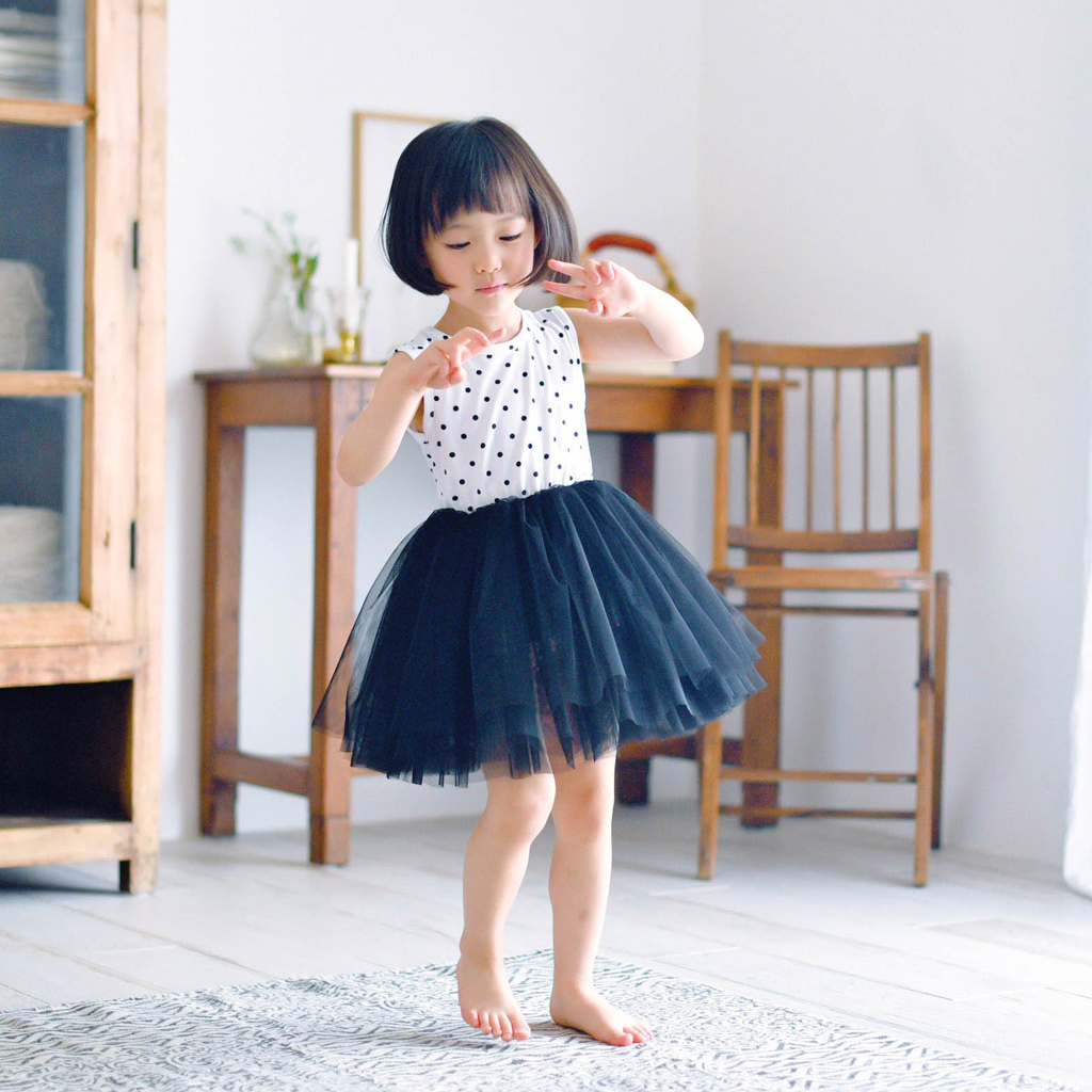 소나도트튜튜원피스 나시  여아 아동  블랙 보통핏