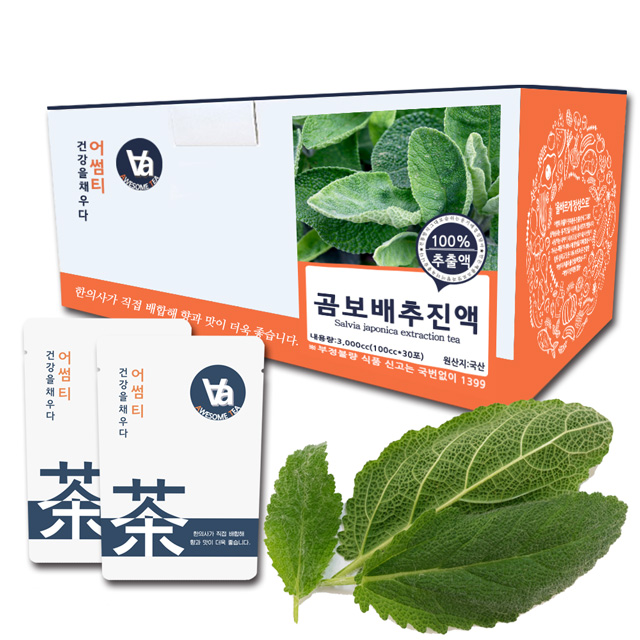 어썸티 국산 곰보배추 즙 진액 (배암차즈기) 100ml x 30개입 제품 이미지