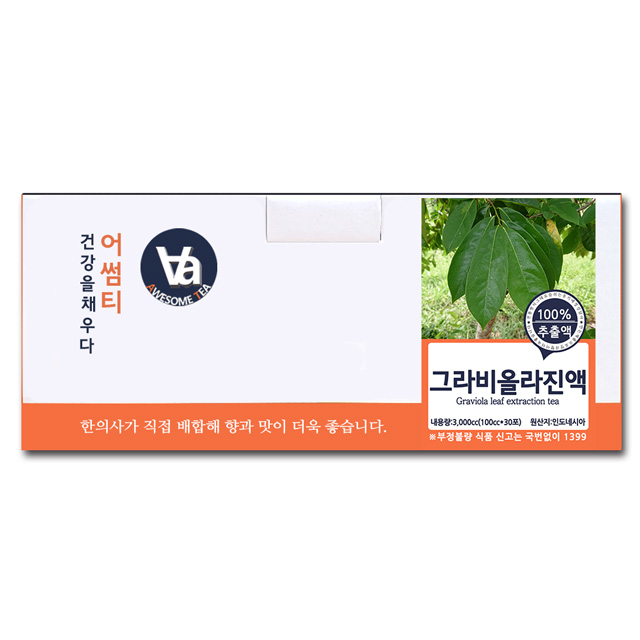 그라비올라잎 차 즙 진액 100ml x 30개입 - 상세 이미지 2