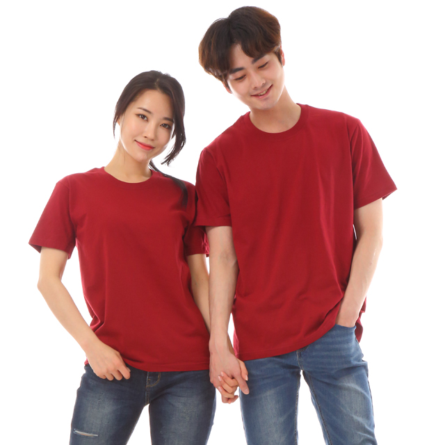 식당유니폼 (30수면)자주라운드 반팔면티셔츠 카페유니폼 서빙복 - 상품 이미지