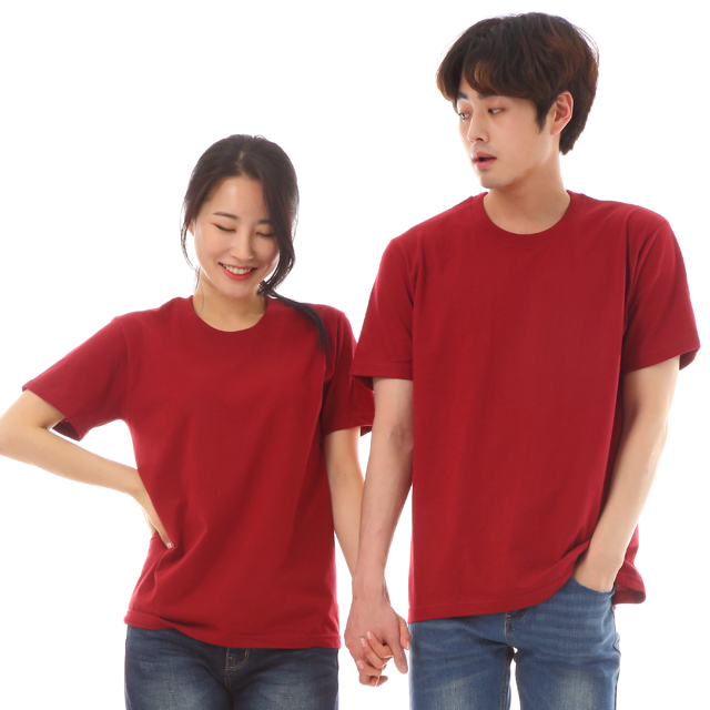 식당유니폼 (30수면)자주라운드 반팔면티셔츠 카페유니폼 서빙복 - 상세 이미지 2