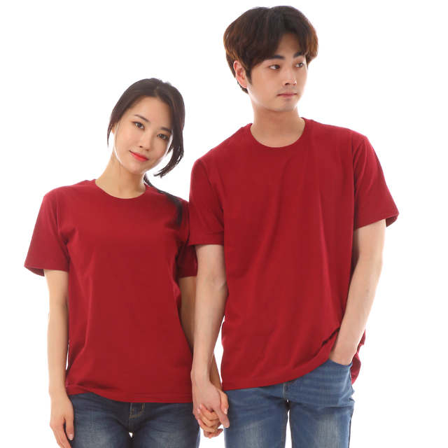식당유니폼 (30수면)자주라운드 반팔면티셔츠 카페유니폼 서빙복 - 상세 이미지 5