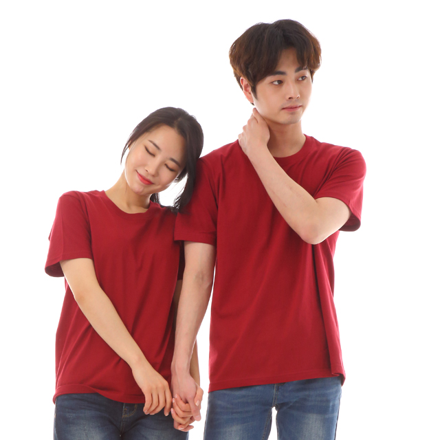 식당유니폼 (30수면)자주라운드 반팔면티셔츠 카페유니폼 서빙복 - 상세 이미지 4