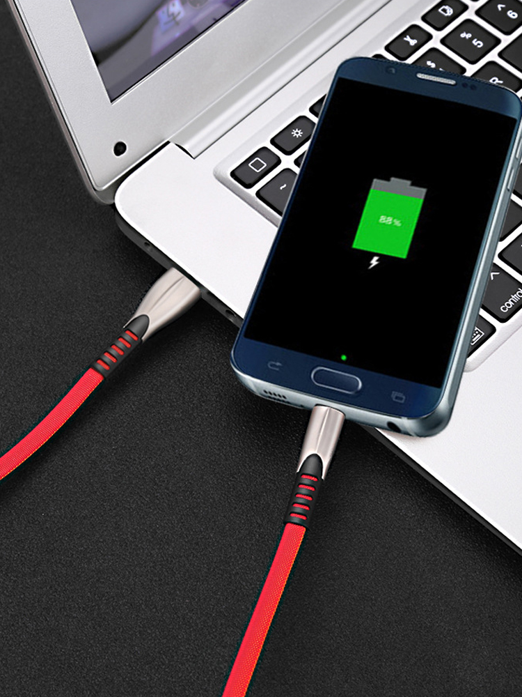 아이언 마이크로 5핀 메탈 USB 고속 충전케이블 50cm - 상세 이미지 5