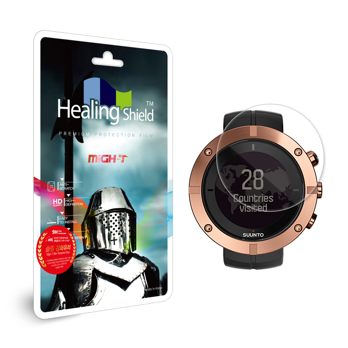 스마트워치 순토 카일라쉬 카퍼 액정보호 시계 투명 강화유리필름1매 - 상품 이미지
