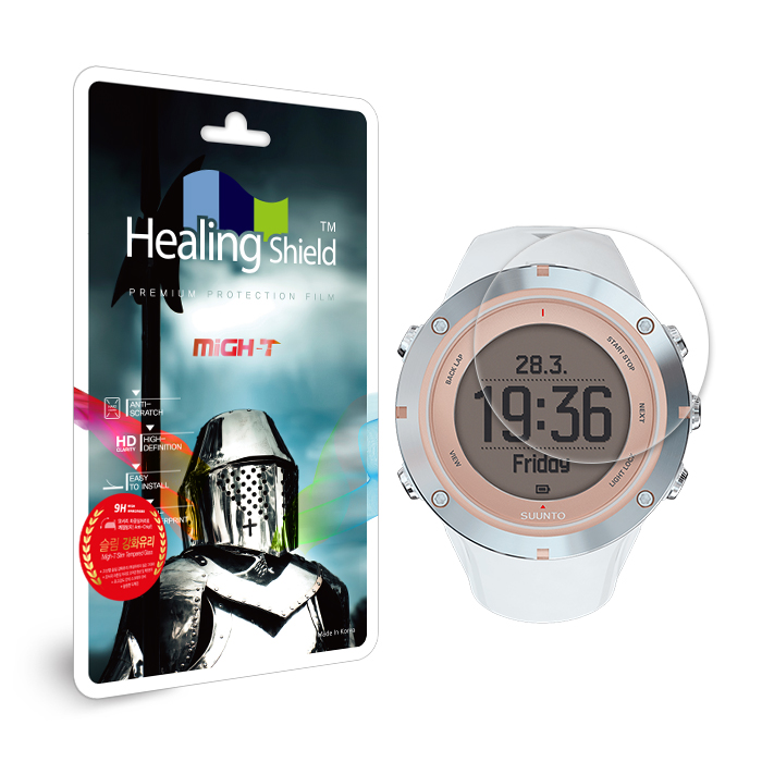 스마트워치 순토 앰빗3 스포츠 사파이어 액정보호 시계 투명 강화유리필름1매 - 상품 이미지