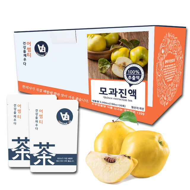 모과즙 진액 엑기스 국산 중저온추출 16시간 100ml x 30개입 - 상품 이미지