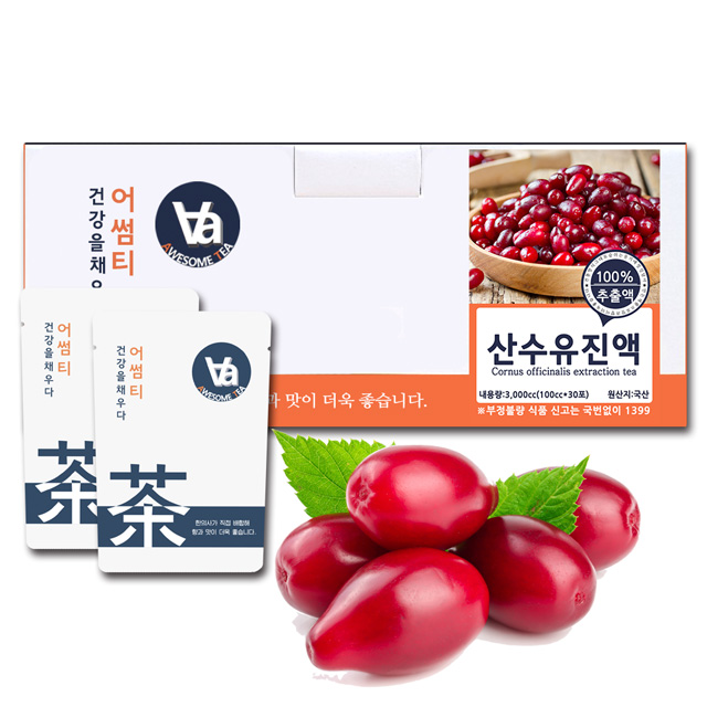 어썸티 국산 산수유 즙 진액 엑기스 100ml x 30개입 - 상세 이미지 3