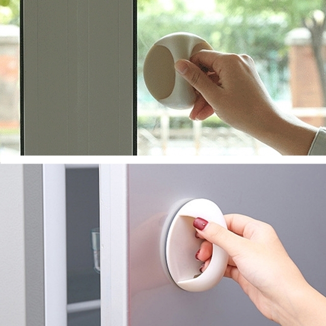 접착 문손잡이 다용도 손잡이 유리문 샤워부스 베란다 창문 서랍장 부착형