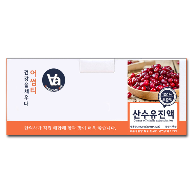 어썸티 국산 산수유 즙 진액 엑기스 100ml x 30개입 - 상세 이미지 2
