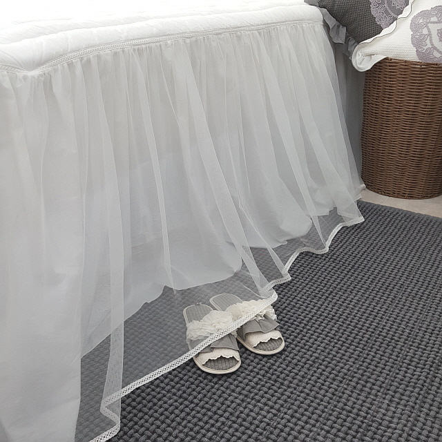 미라지 라지킹 침대스커트 베드스커트맞춤 프릴 돌침대커버