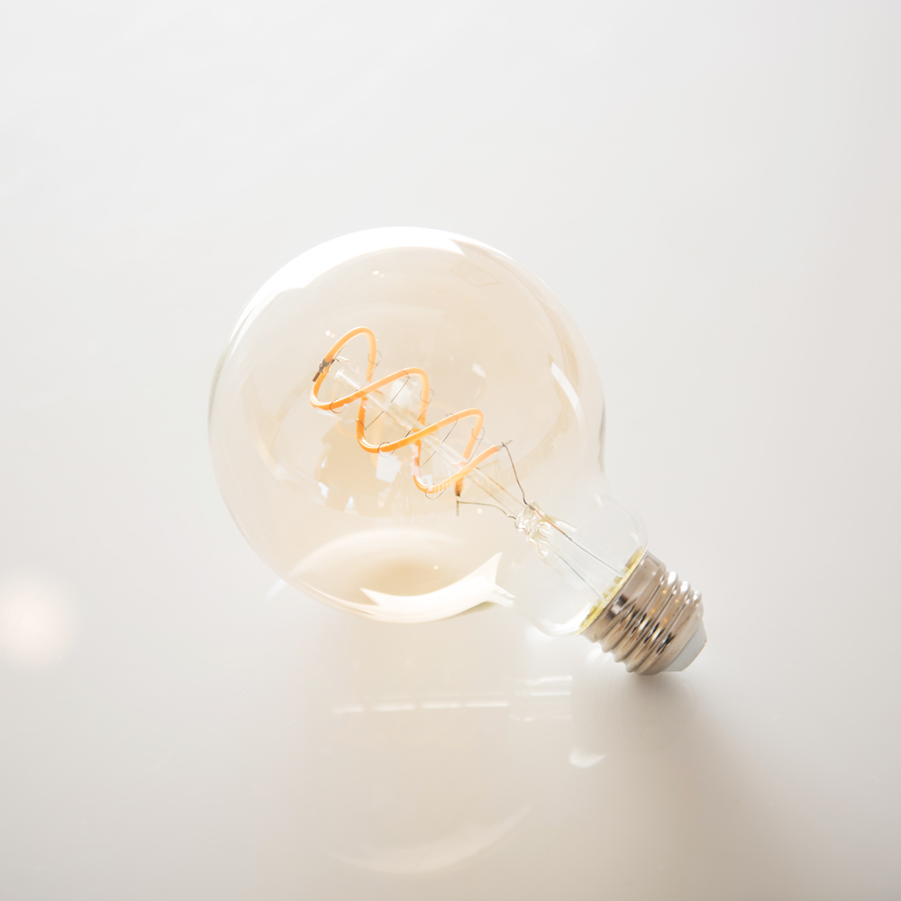 LED 에디슨 램프 스파이럴 골든글라스 G95 4W - 상세 이미지 2