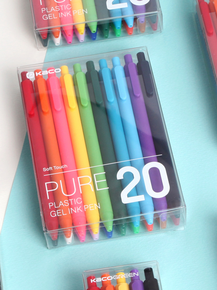 카코 퓨어 소프트 젤펜 볼펜 중성펜 20색 세트 제품 이미지