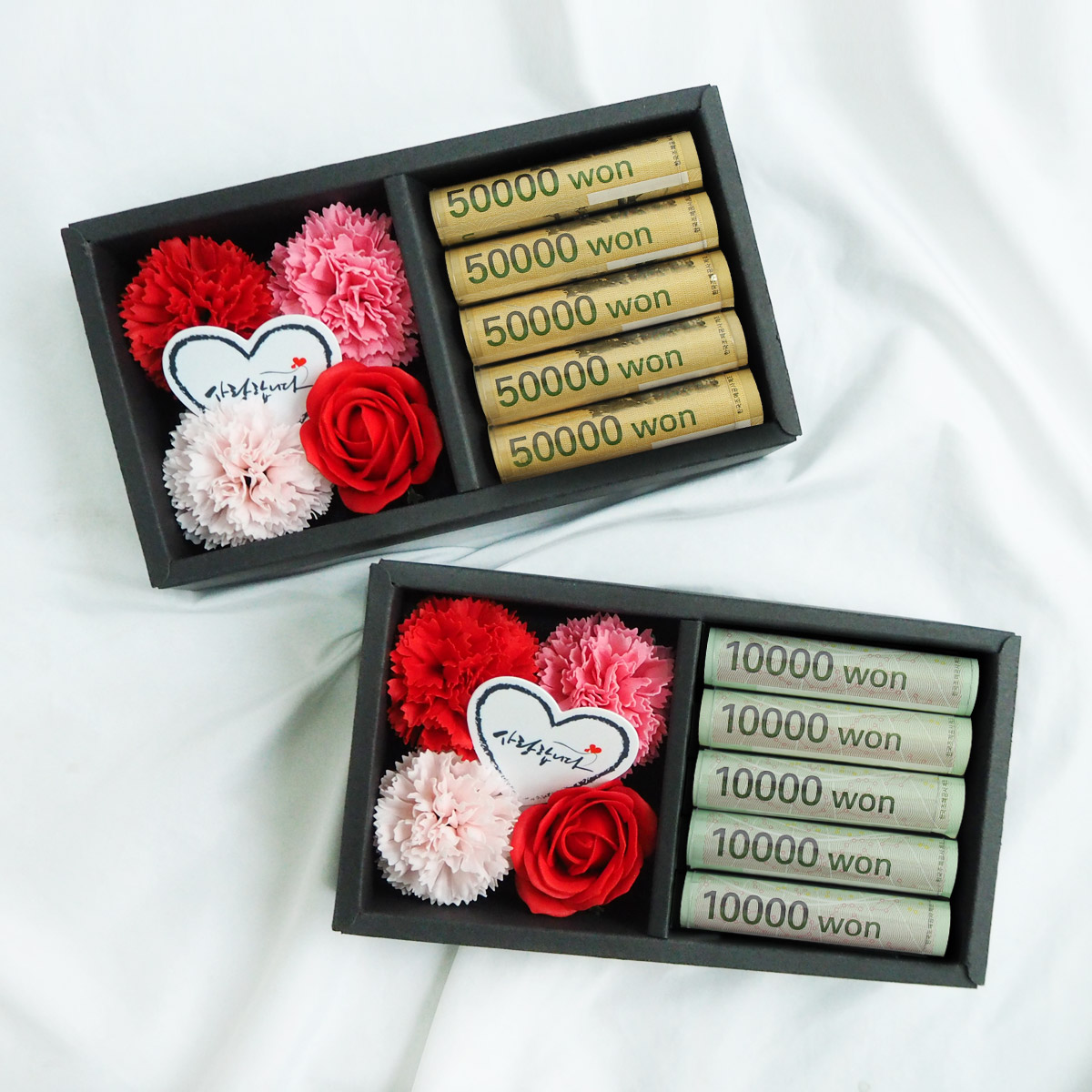 어버이날 카네이션 메세지 미니 용돈박스 부모님 플라워 돈다발 부모님 환갑선물 용돈이벤트