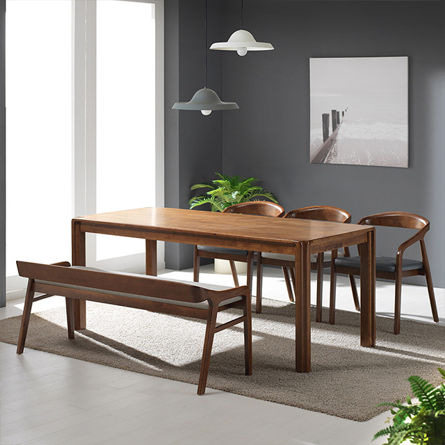 스코나 노르덴 원목 벤치 1350