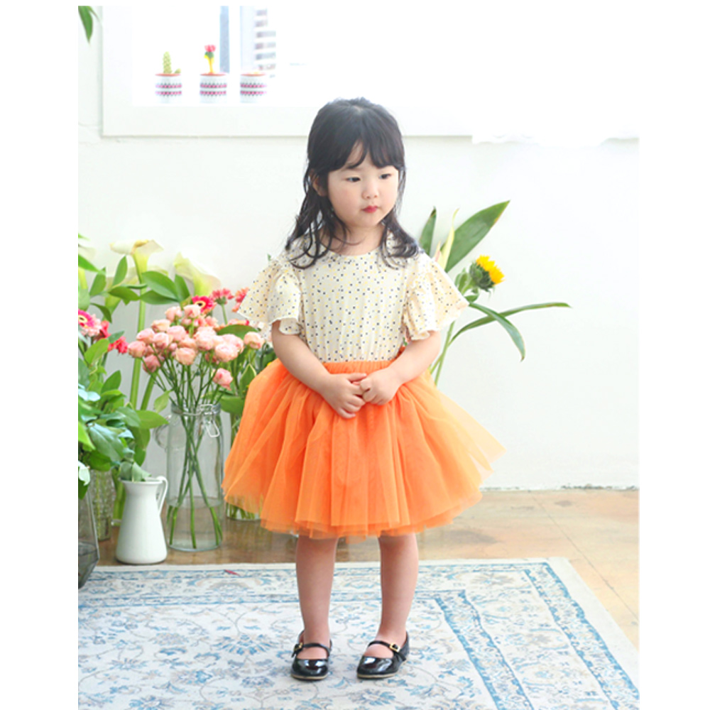 아리아튜튜원피스 여아 아동 오렌지 보통핏