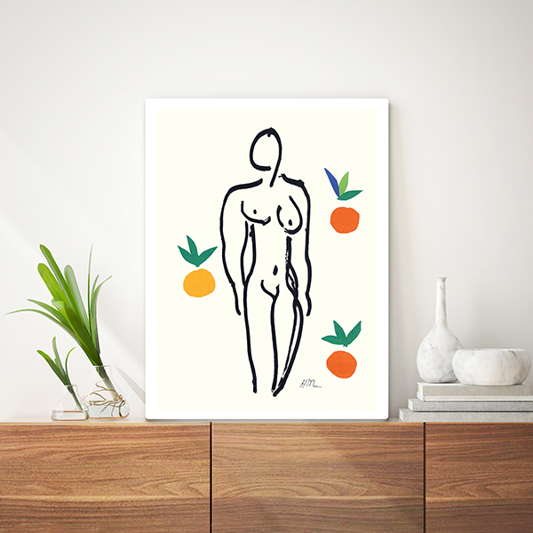 좌식 미니상 작은 미니밥상 접이식 테이블 소(60x40) 앙리마티스-A 27cm기본다리