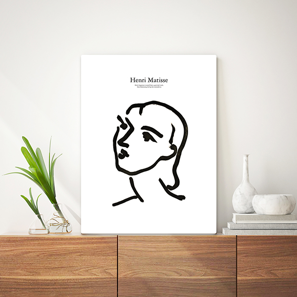 좌식 미니상 작은 미니밥상 접이식 테이블 소(60x40) 앙리마티스-A 27cm기본다리