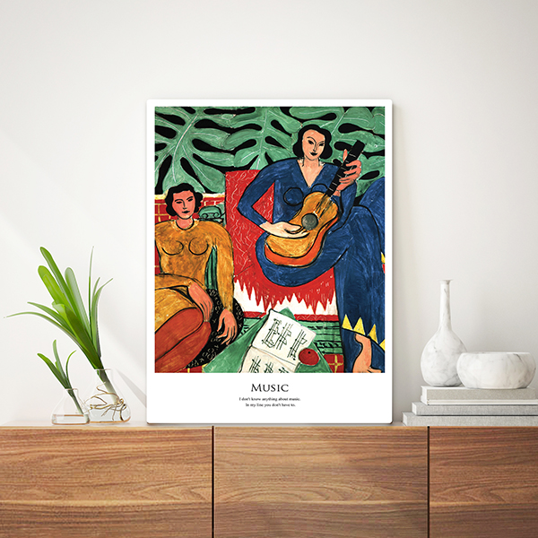 좌식 미니상 작은 미니밥상 접이식 테이블 소(60x40) 앙리마티스-A 27cm기본다리