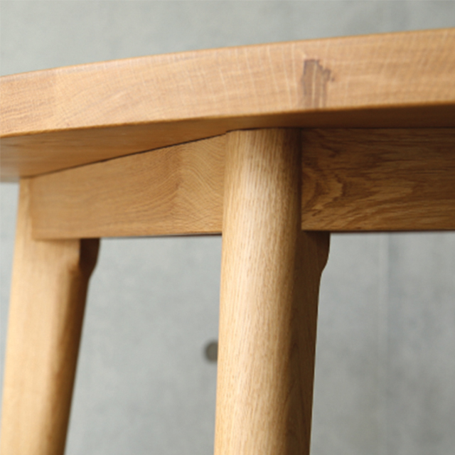 [오크 우드슬랩] 화이트오크 백참나무 OAK 화이트오크 원형 테이블 - 베이직