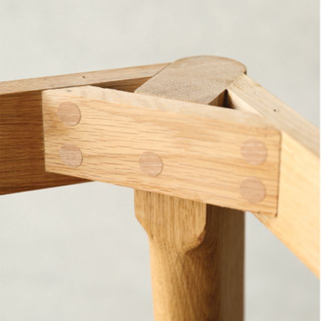 [오크 우드슬랩] 화이트오크 백참나무 OAK 화이트오크 원형 테이블 - 베이직