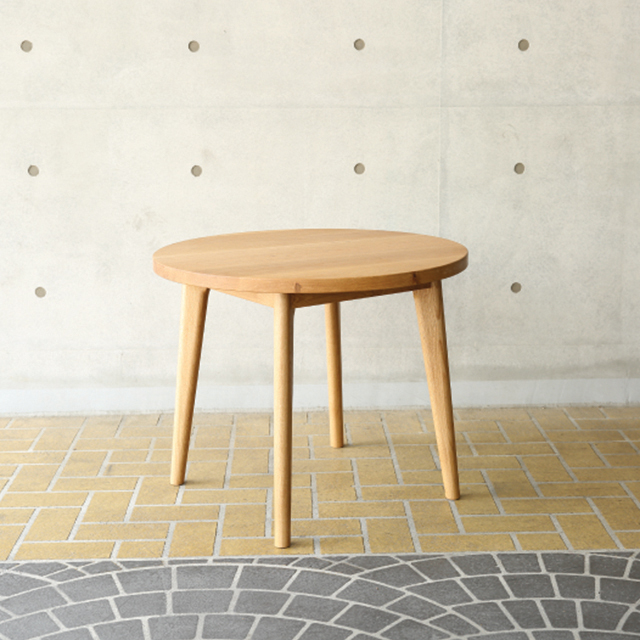 [오크 우드슬랩] 화이트오크 백참나무 OAK 화이트오크 원형 테이블 - 베이직