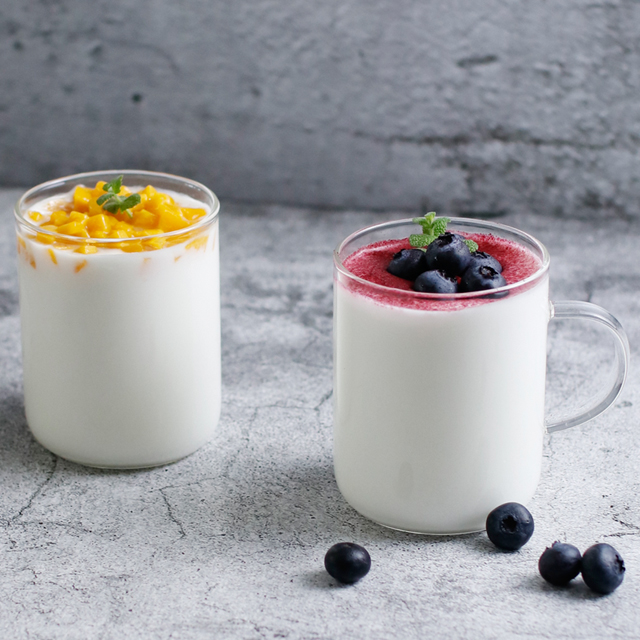 내열유리 홈카페 카페머그 유리컵세트 300ml, 6개, (M05)