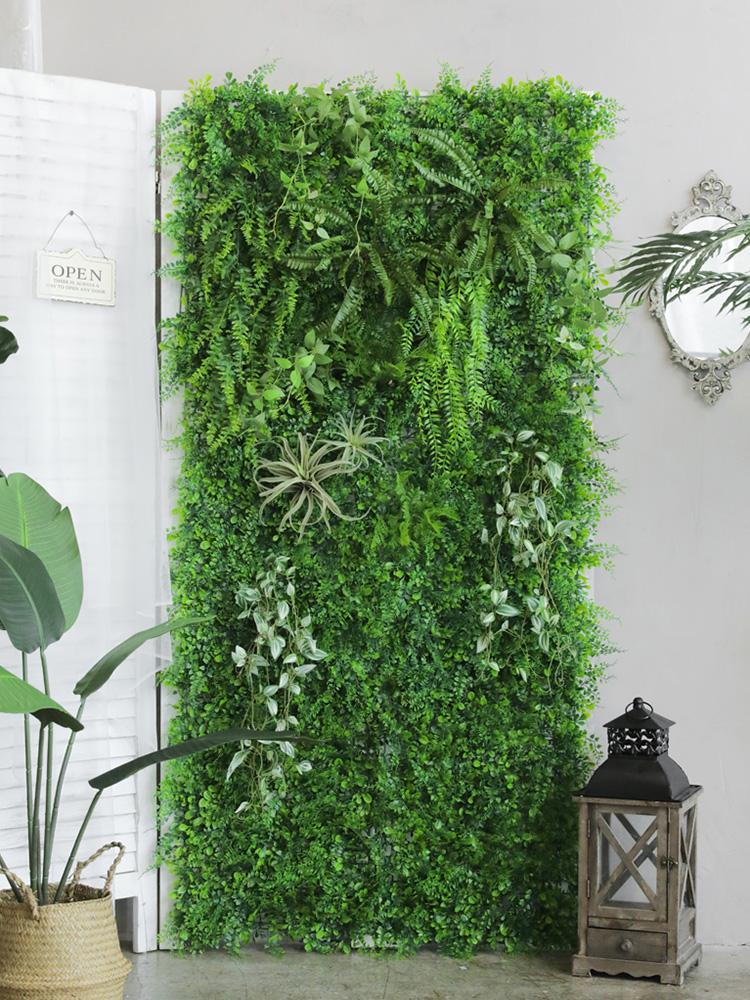그린월 인테리어 조화 플랜트월 수직정원 인조 식물벽 벽면녹화 잔디벽 40... 실사용 후기 | 효과 있을까? - 대표 이미지