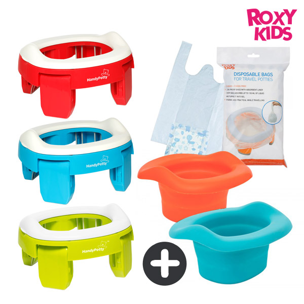 록시키드 휴대용 아기변기 세트(변기+리필봉투+라이너) 배변훈련
