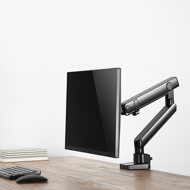 루나랩 스탠다드 싱글 블랙 모니터암 거치대