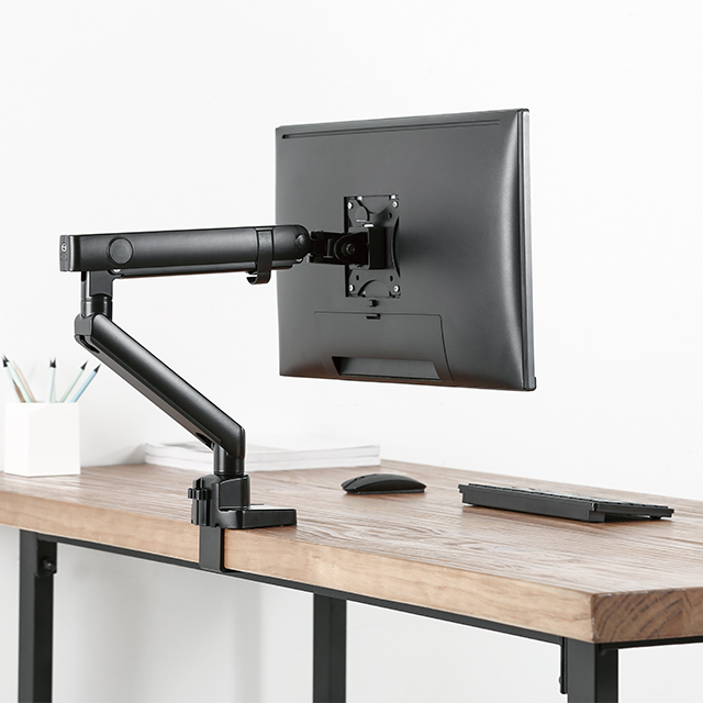 루나랩 스탠다드 싱글 블랙 모니터암 거치대