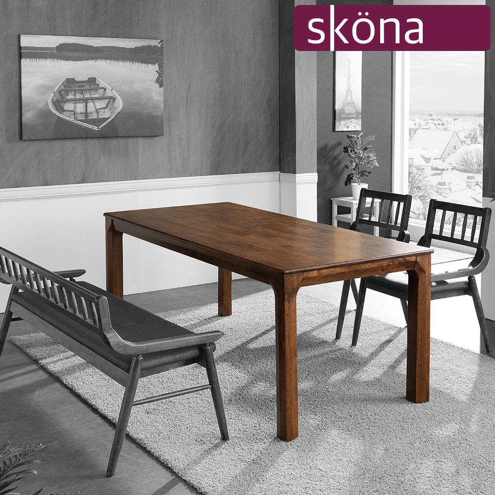 스코나 하멜른 원목 1400 다이닝 식탁 테이블