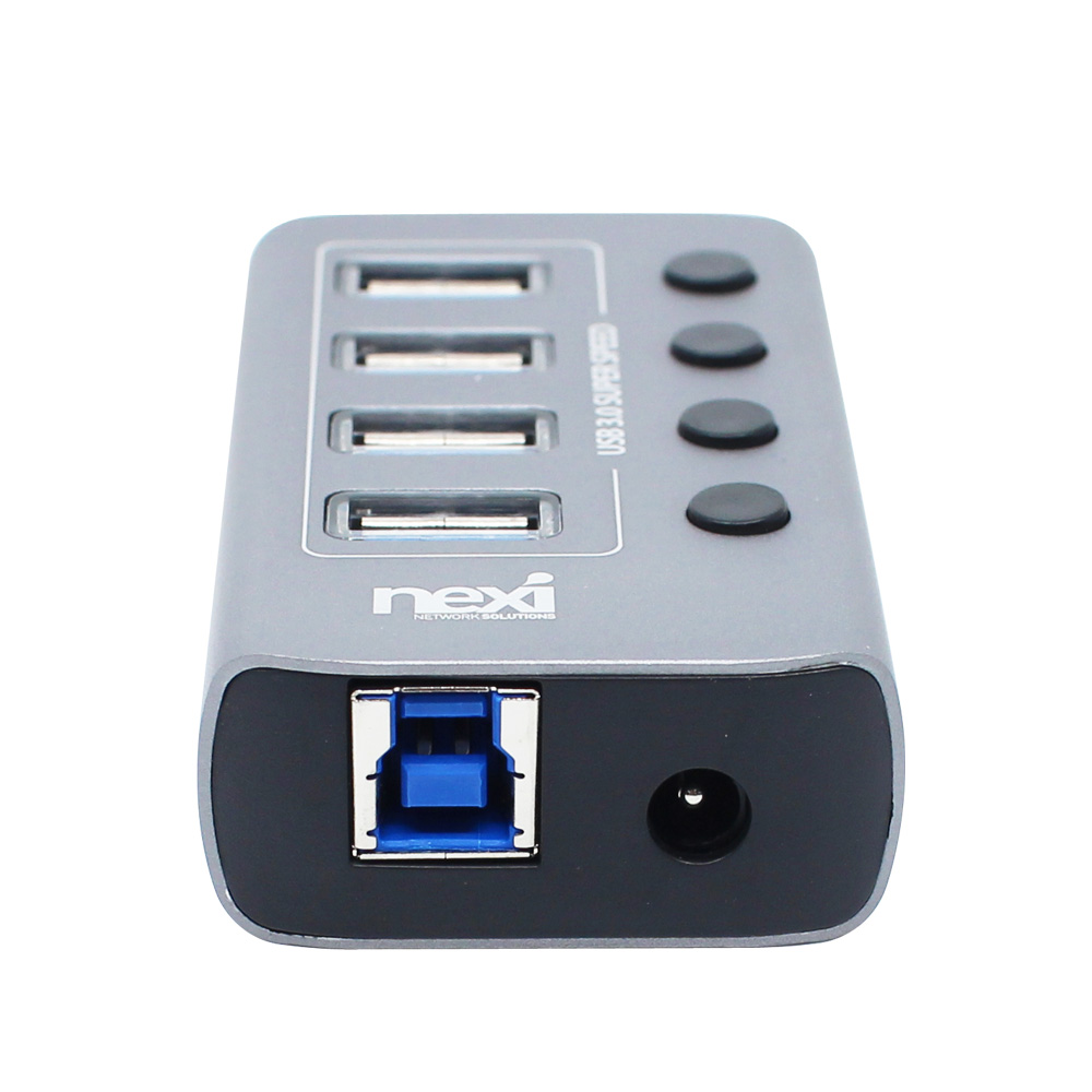 넥시 USB3.0 유전원 허브 4포트 LED 전원 - 상세 이미지 4