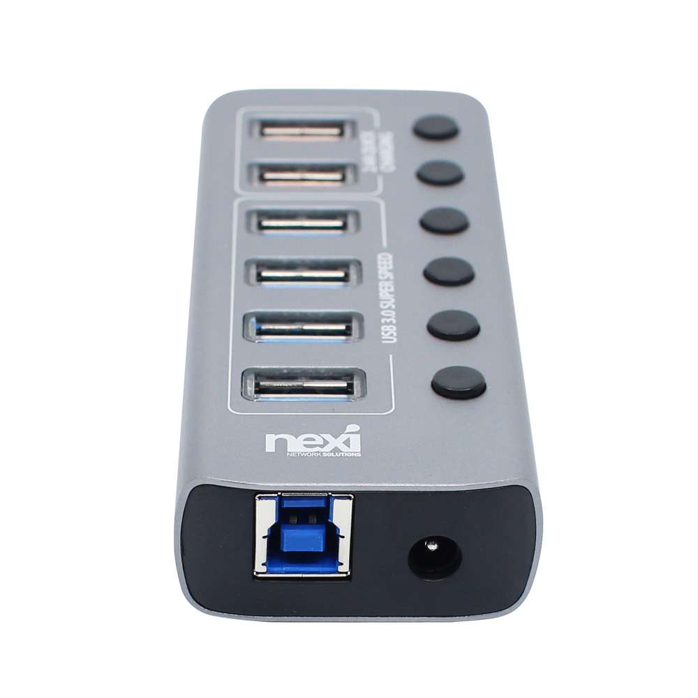 넥시 USB3.0 4포트 유전원 허브 충전 2포트 개별스위치 5Gbps - 상세 이미지 4