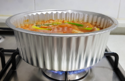 일회용 직화 전골 밀푀유나베 알루미늄 경 냄비 KJ-270 핸들 KJ-265 200개 - 상세 이미지 3
