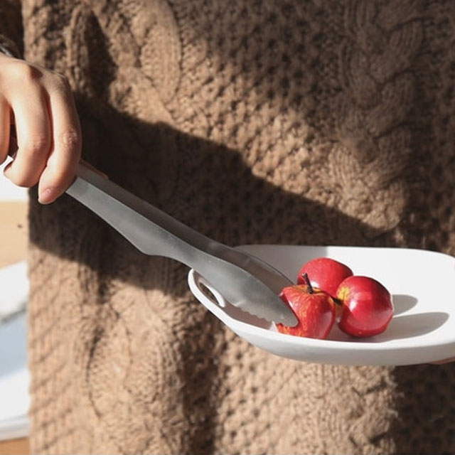 바닥에 닿지않아 위생적인 엣지 고기집게 소 24cm - 상세 이미지 3
