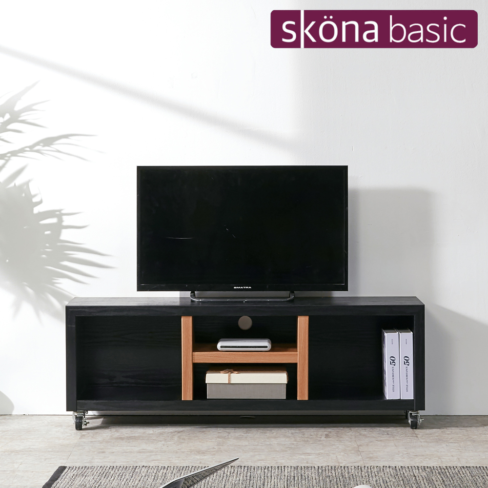스코나 코밸리 1200 이동식 낮은 거실장 티비장 TV다이