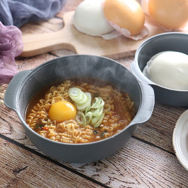 1+1 전자레인지 라면용기 찜기 레드 - 상세 이미지 3