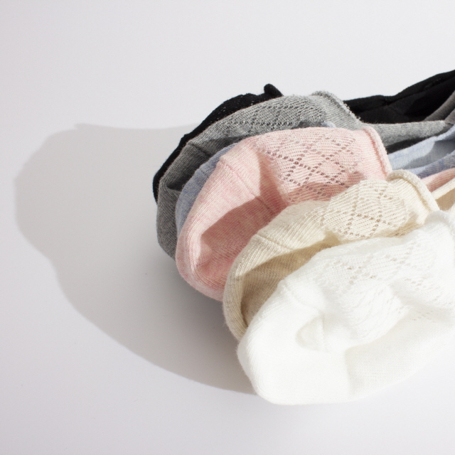 여자 덧신 양말 페이크삭스 망사 다이아