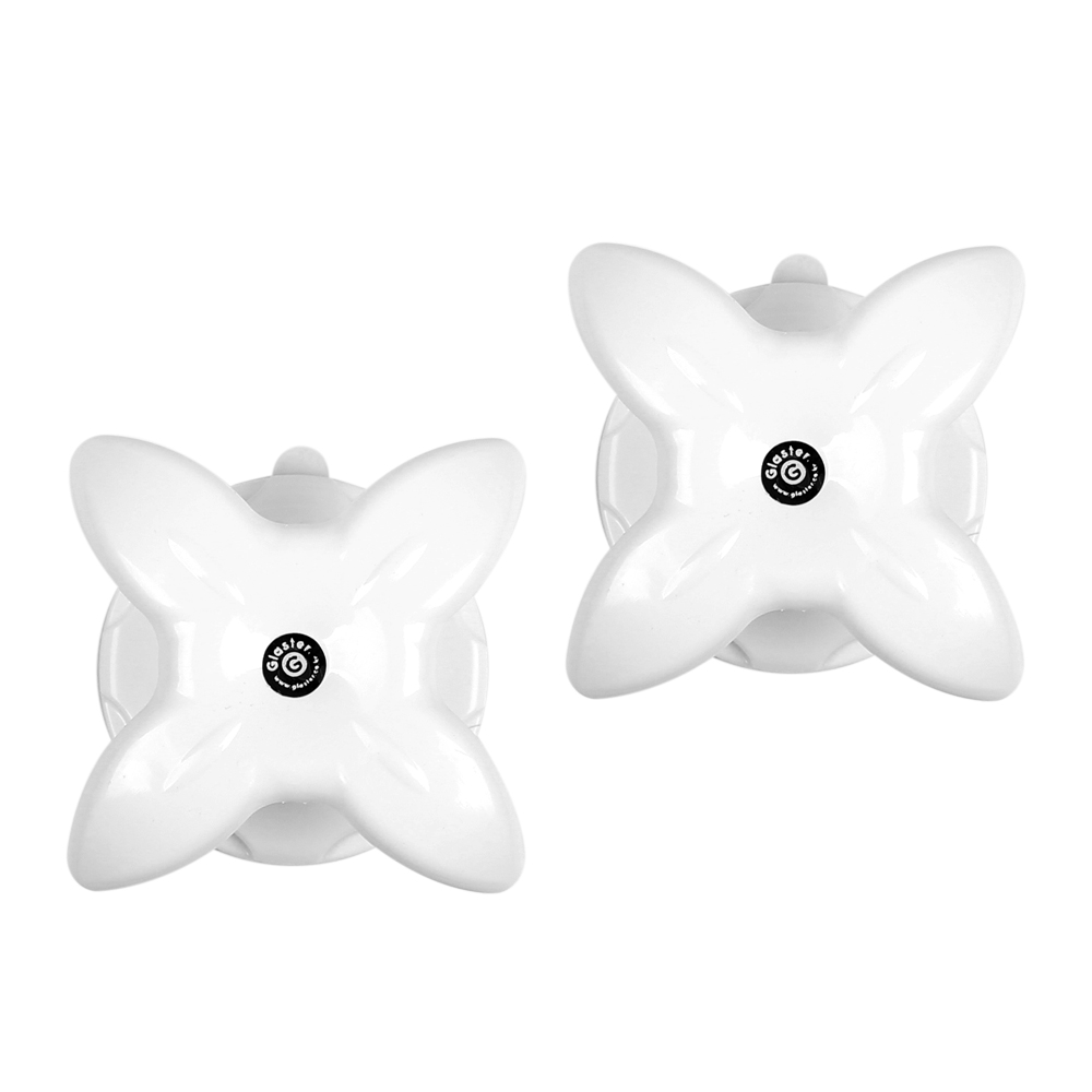 글라스터 흡착식 유리문 베란다 손잡이 2P 필링방식