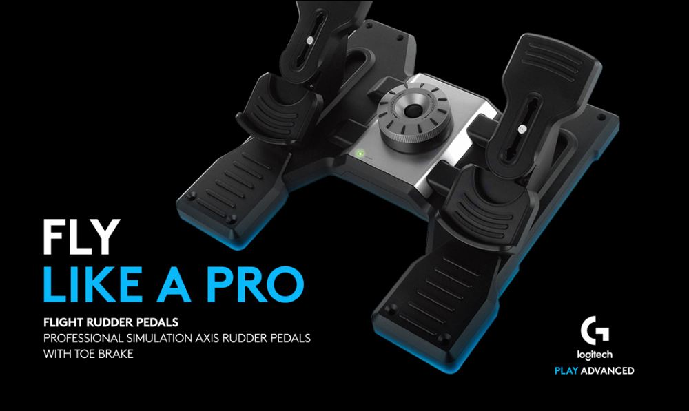 Logitech Saitek PRO Flight Rudder Pedals - AERO SHOP