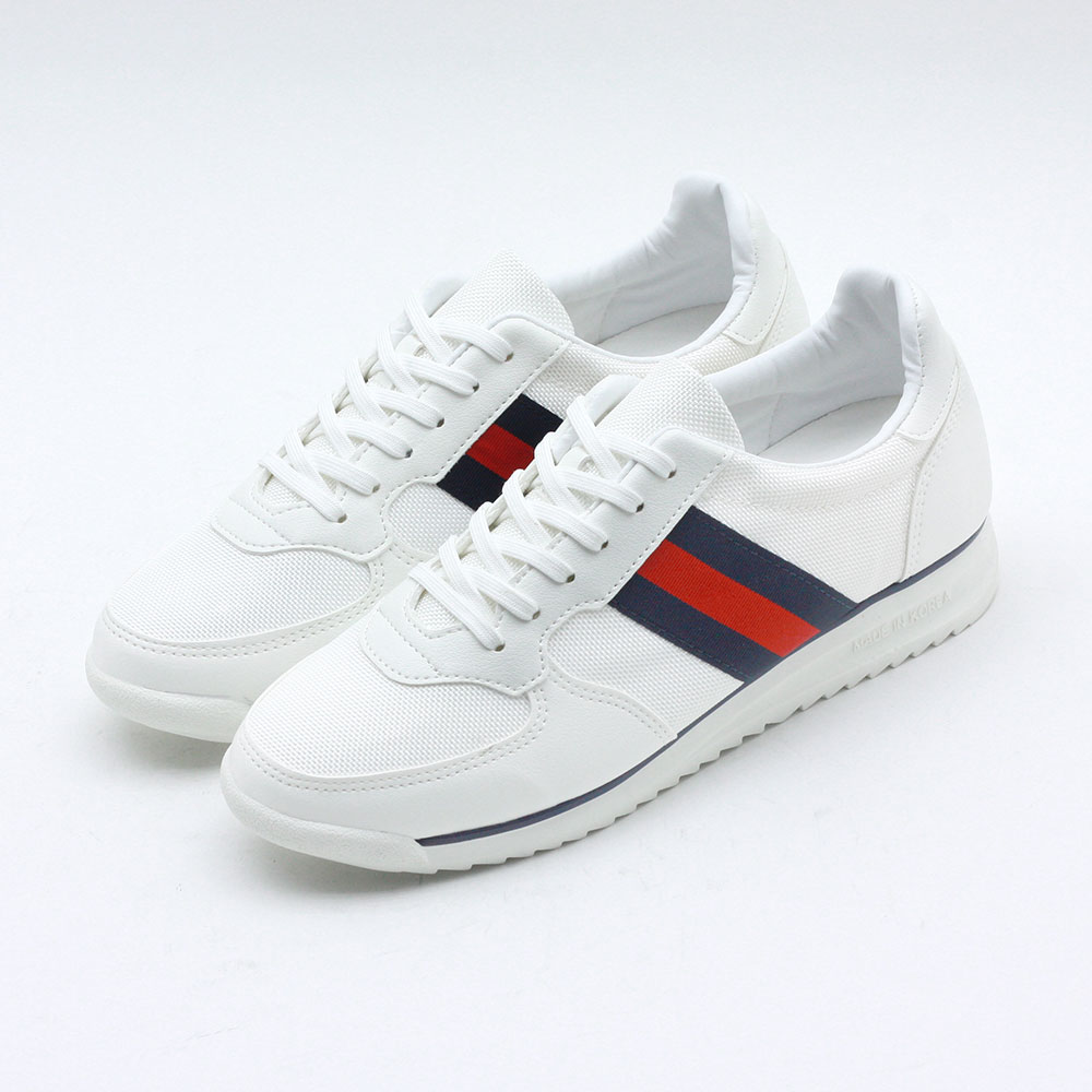 3.5cm 키높이 커플 화이트 스니커즈 - 상세 이미지 5