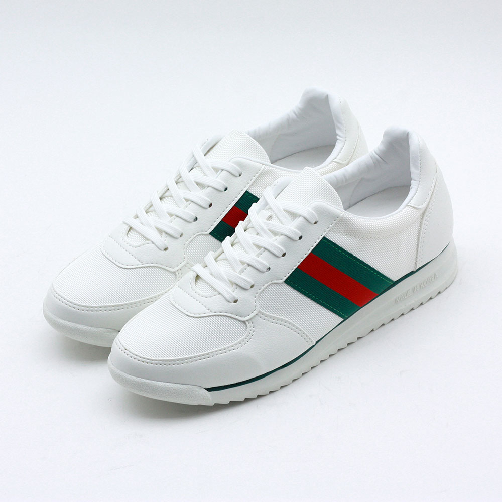 3.5cm 키높이 커플 화이트 스니커즈 - 상세 이미지 2